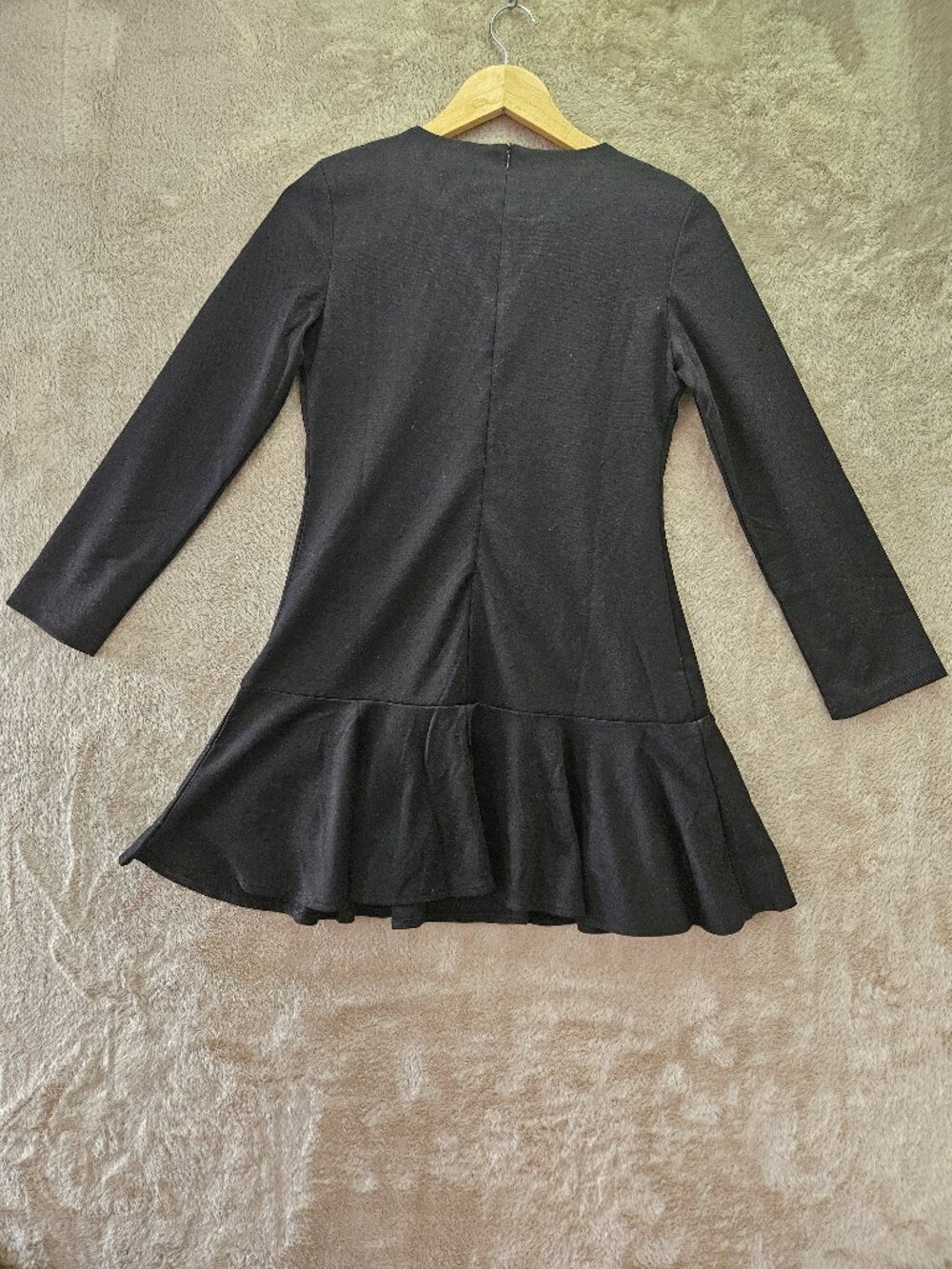 Zara Black Dress Flared Drop-Waist All Over Print Embroidered Stars Shoes Crowns - Picture 2 of 8